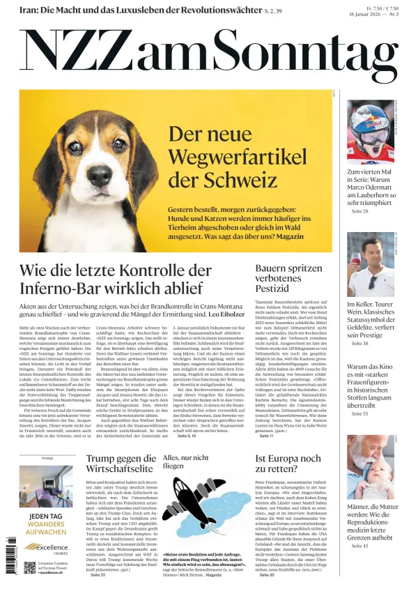Swiss Newspaper Front Pages Paperboy Online Newspapers