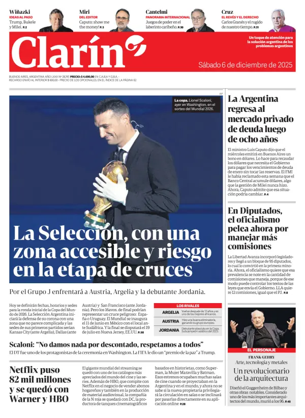Argentine Newspaper Front Pages Paperboy Online Newspapers