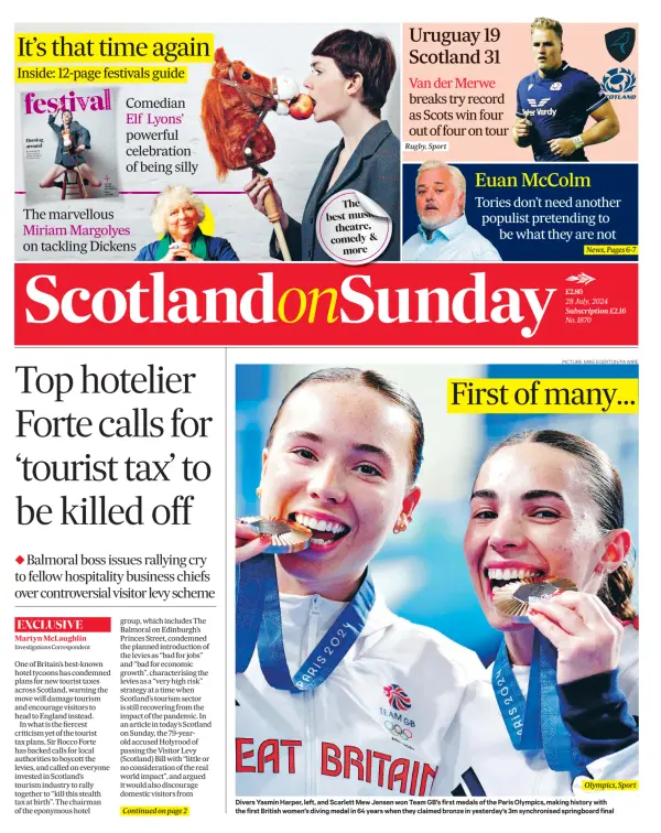 Read full digital edition of Scotland on Sunday newspaper from Scotland