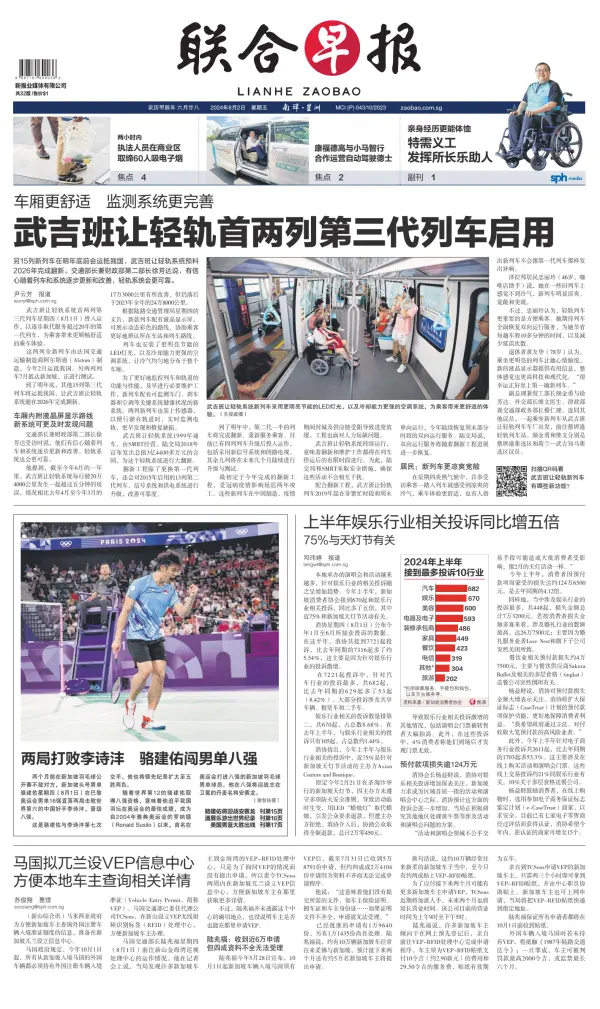 Read full digital edition of Lianhe Zaobao newspaper from Singapore