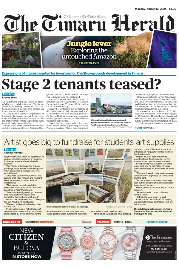 Read full digital edition of The Timaru Herald newspaper from New Zealand