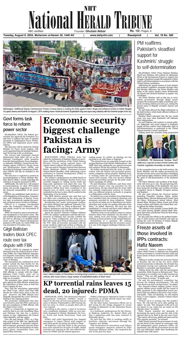Read full digital edition of National Herald Tribune newspaper from Pakistan