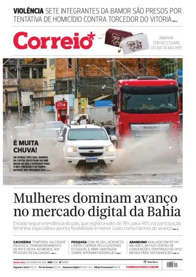 Front page of  newspaper from 