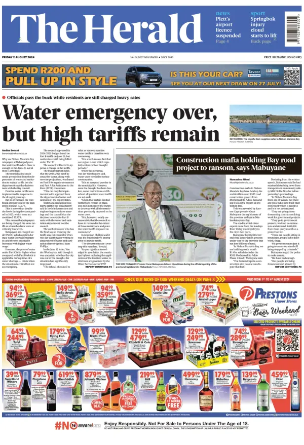 Read full digital edition of The Herald (South Africa) newspaper from South Africa
