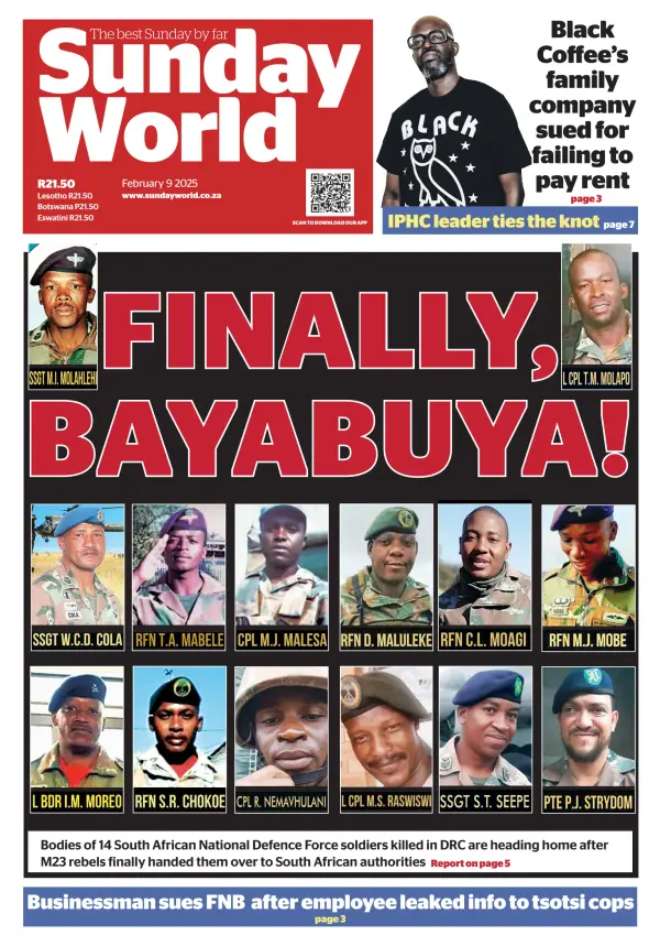 Read full digital edition of Sunday World (South Africa) newspaper from South Africa