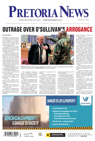 Front page of  newspaper from 