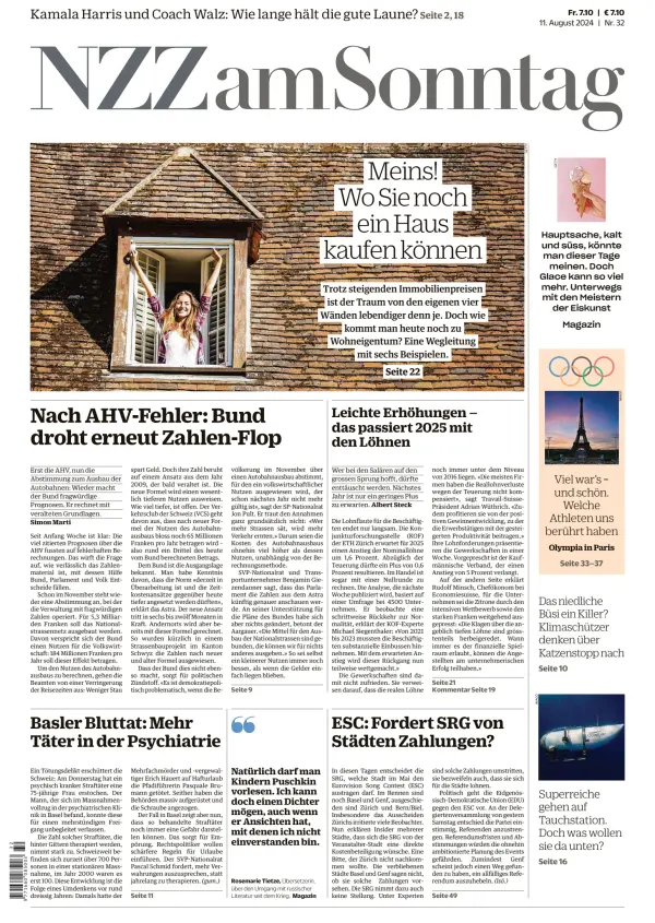 Read full digital edition of Neue Zurcher Zeitung am Sonntag newspaper from Switzerland