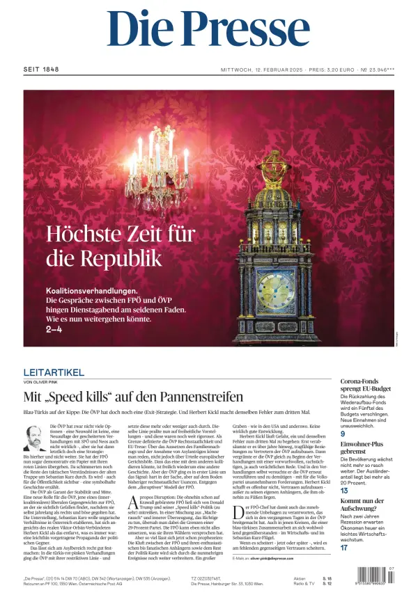 Read full digital edition of Die Presse newspaper from Austria