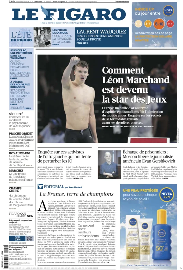 Read full digital edition of Le Figaro Online newspaper from France