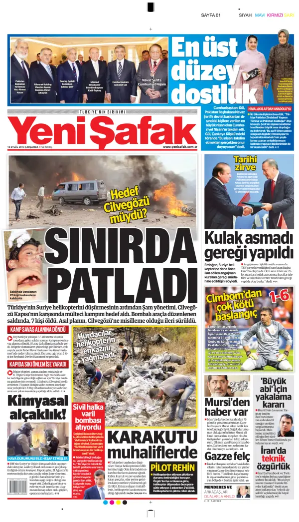 Turkish Newspaper Front Pages Paperboy Online Newspapers