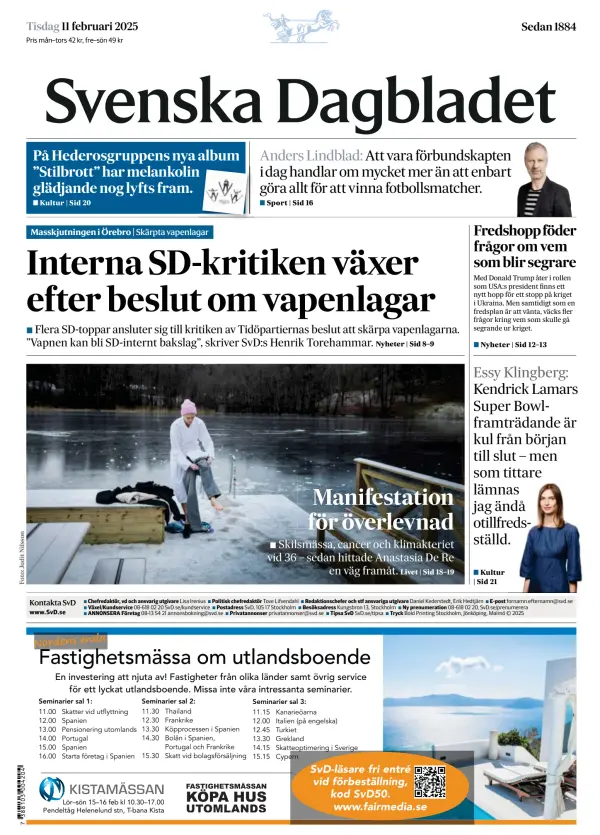 Read full digital edition of Svenska Dagbladet newspaper from Sweden