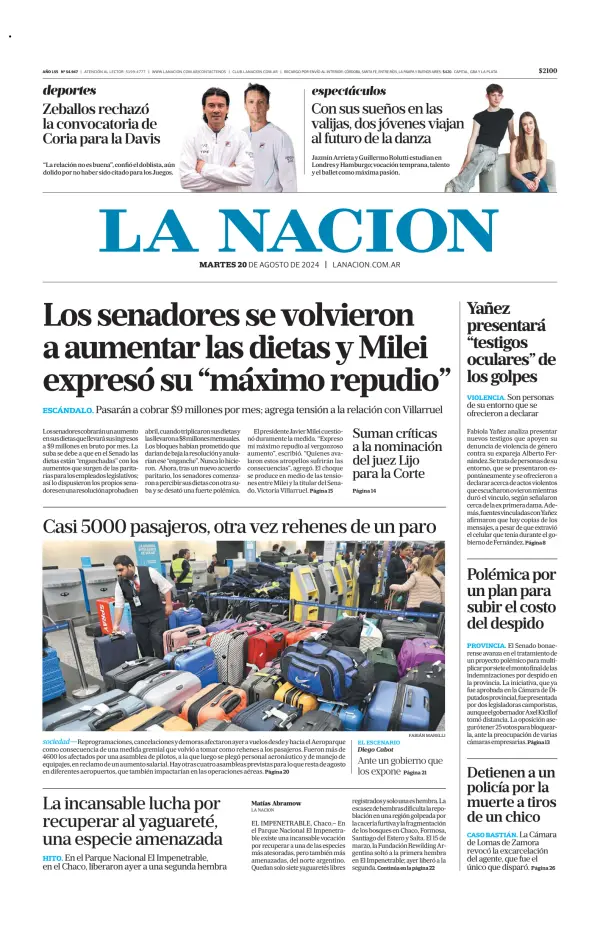 Read full digital edition of La Nacion (Combined) newspaper from Argentina