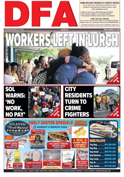 Front page of  newspaper from 