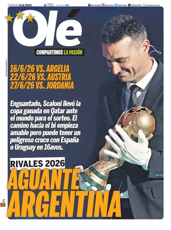 Argentine Newspaper Front Pages Paperboy Online Newspapers