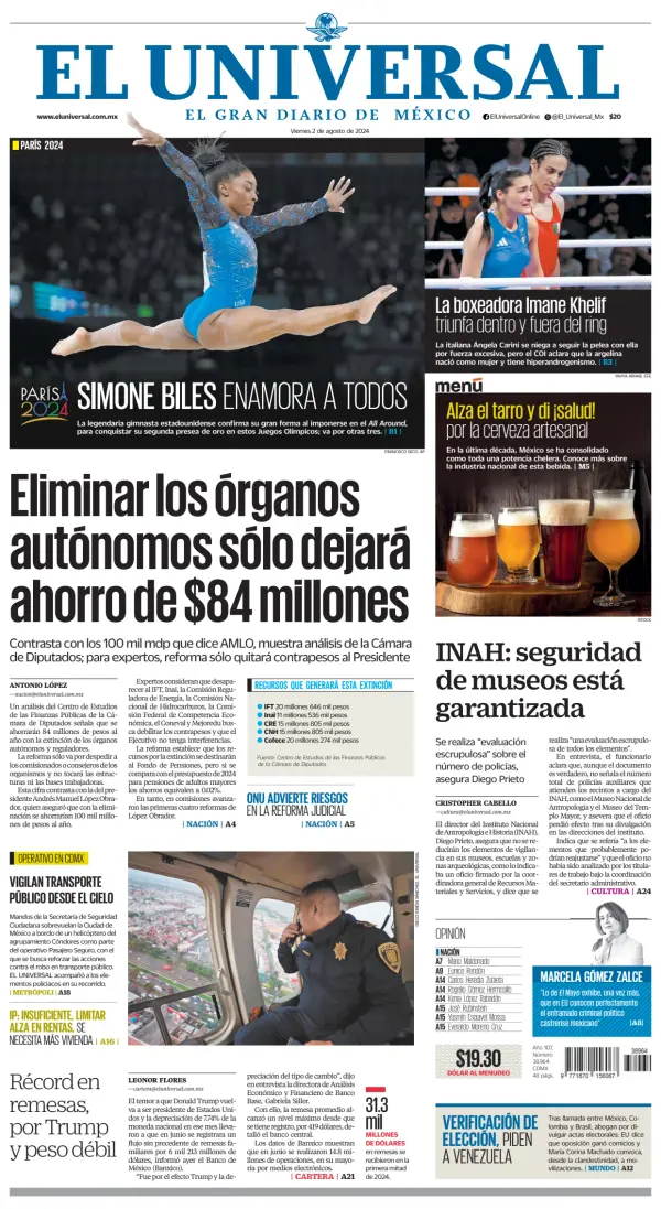 Read full digital edition of El Universal newspaper from Mexico