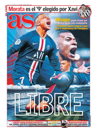 Front page of  newspaper from 