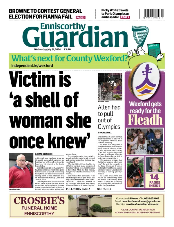 Read full digital edition of Enniscorthy Guardian newspaper from Ireland