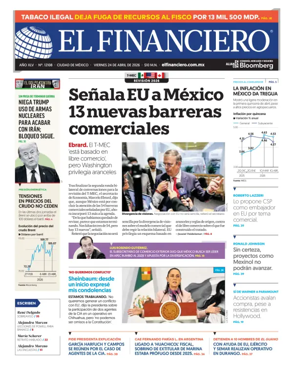 Mexican Newspaper Front Pages Paperboy Online Newspapers