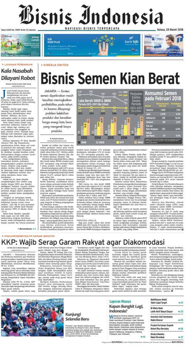 Read full digital edition of Bisnis Indonesia newspaper from Indonesia