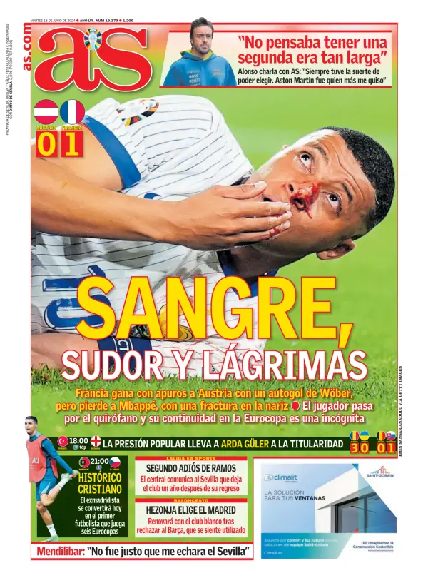 Read full digital edition of Diario AS (Sevilla) newspaper from Spain
