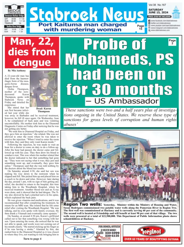Read full digital edition of Stabroek News newspaper from Guyana