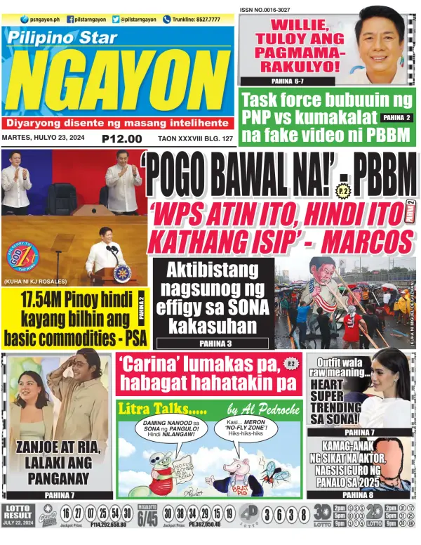 Read full digital edition of Pilipino Star Ngayon newspaper from Philippines
