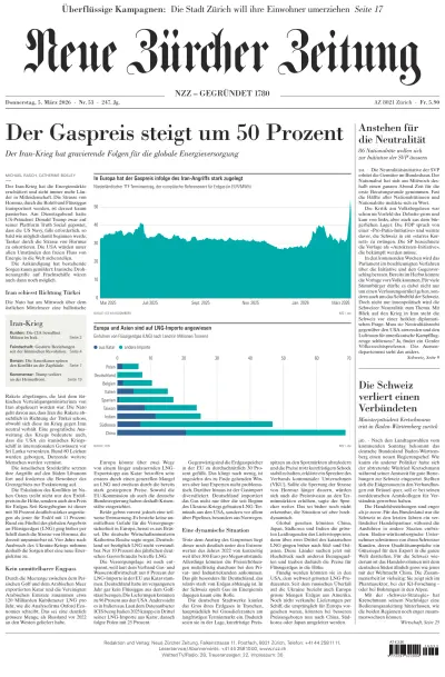 Front page of  newspaper from 