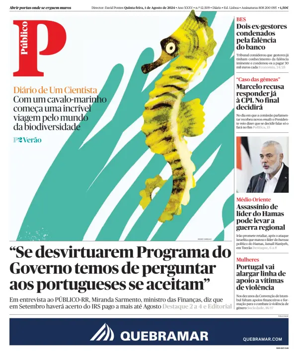 Read full digital edition of Publico Lisbon Edition newspaper from Portugal