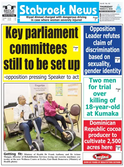 Front page of  newspaper from 