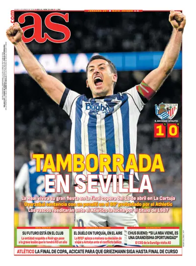 Front page of  newspaper from 