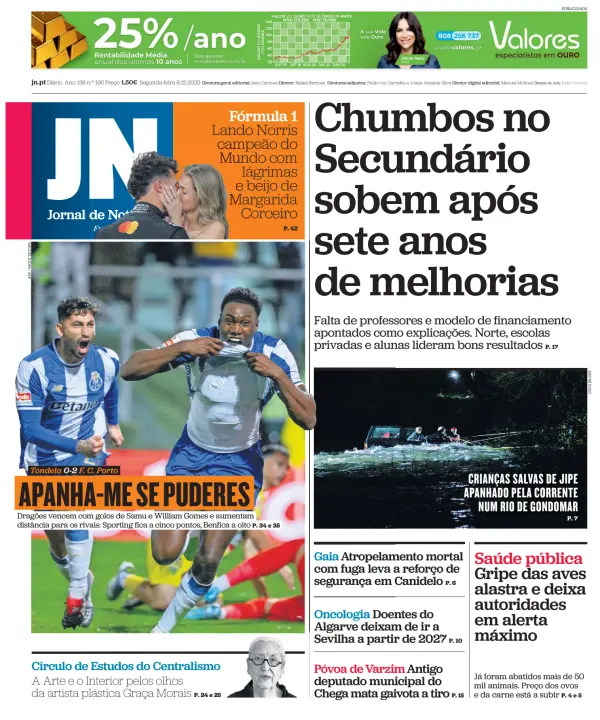 Portuguese Newspaper Front Pages Paperboy Online Newspapers