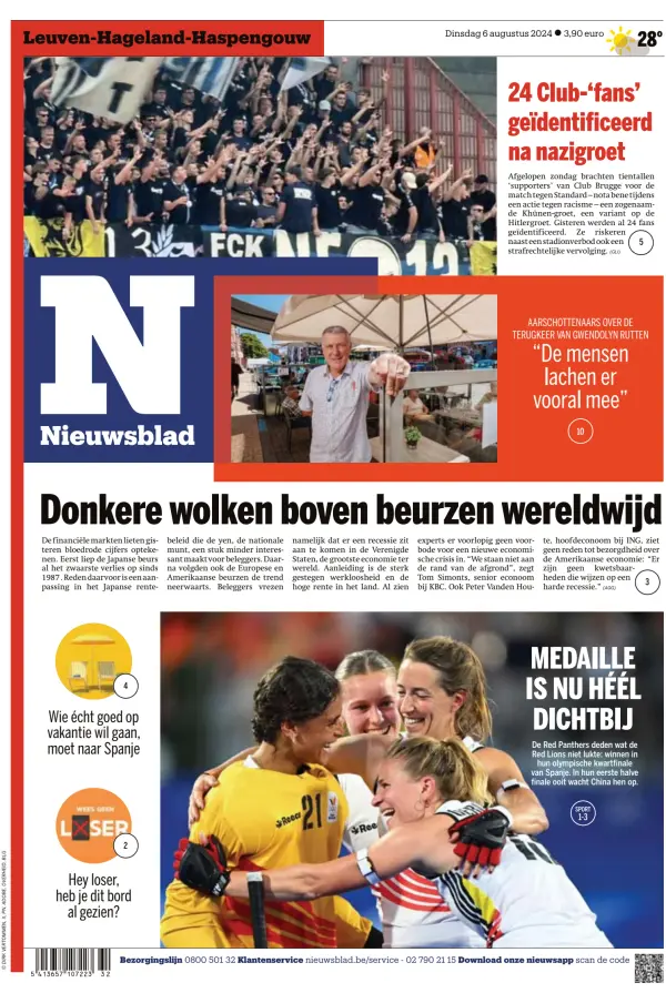 Read full digital edition of Het Nieuwsblad newspaper from Belgium