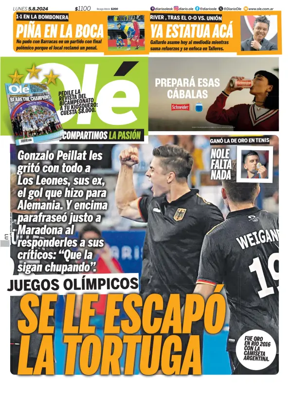 Read full digital edition of Ole newspaper from Argentina