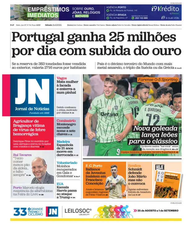 Read full digital edition of Jornal de Noticias newspaper from Portugal