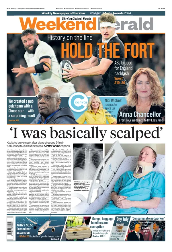 Read full digital edition of Weekend Herald (New Zealand) newspaper from New Zealand