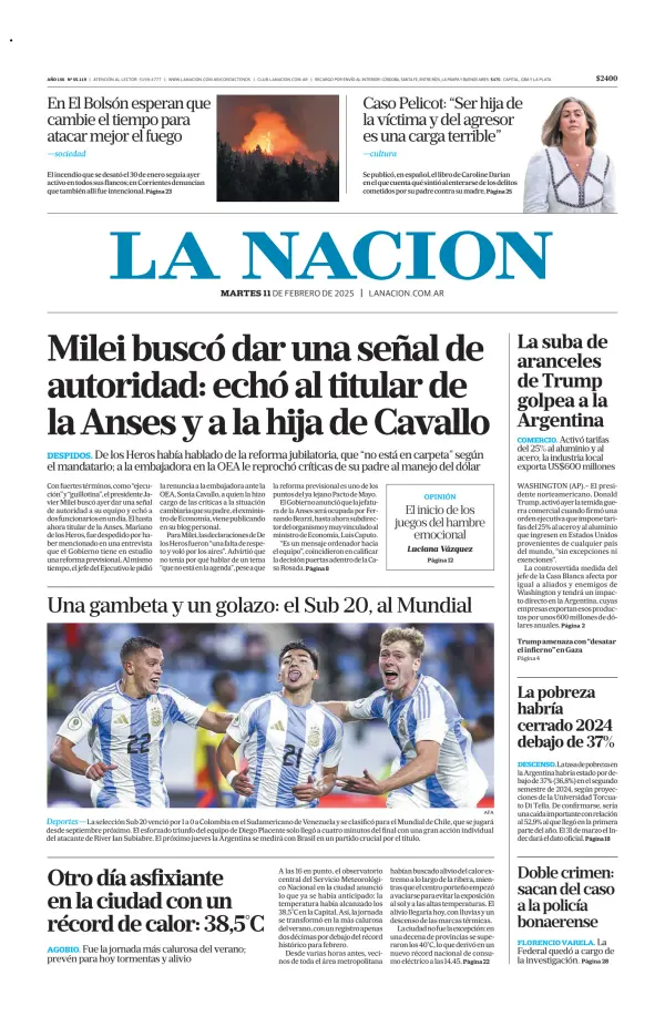 Read full digital edition of La Nacion (Combined) newspaper from Argentina