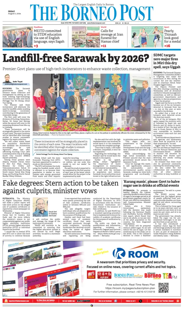 Read full digital edition of The Borneo Post newspaper from Malaysia