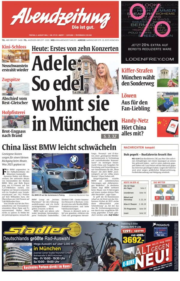 Read full digital edition of Abendzeitung Muenchen newspaper from Germany