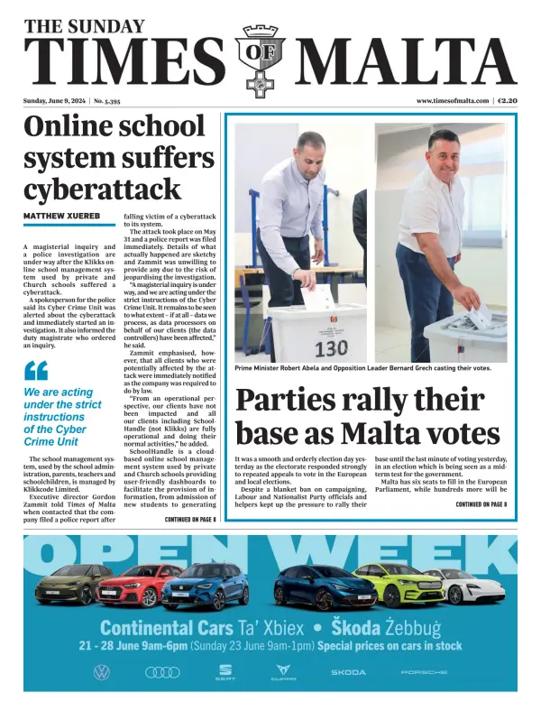 Read full digital edition of The Sunday Times of Malta newspaper from Malta