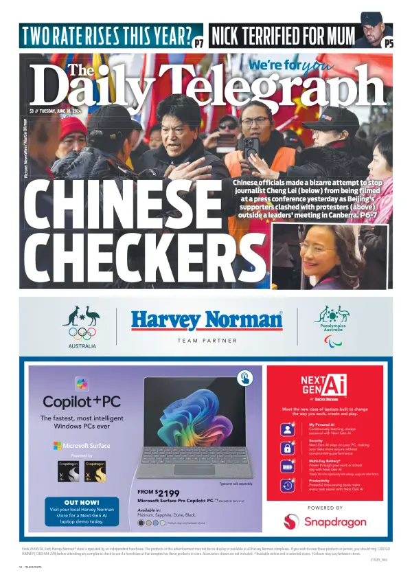 Read full digital edition of The Daily Telegraph (Sydney) newspaper from Australia