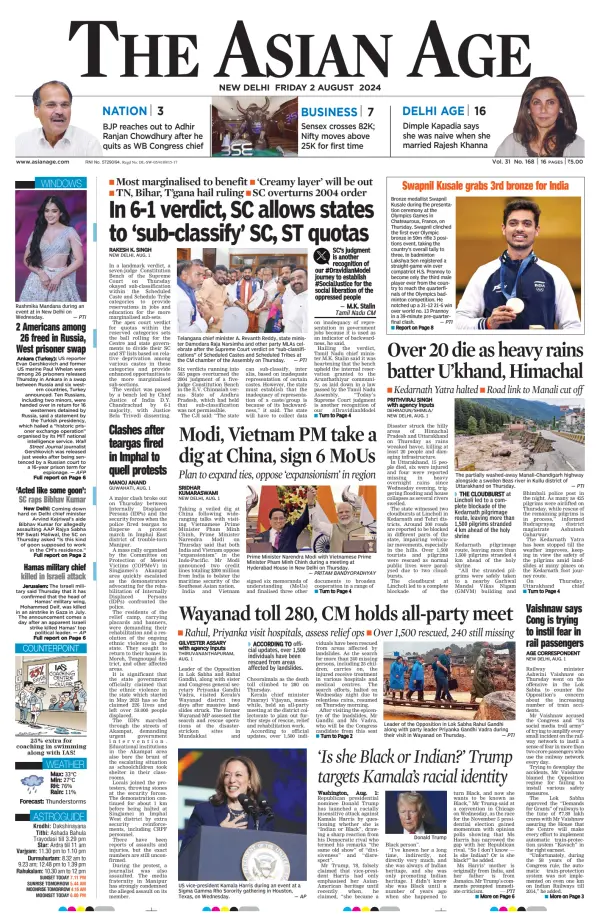 Read full digital edition of The Asian Age newspaper from India
