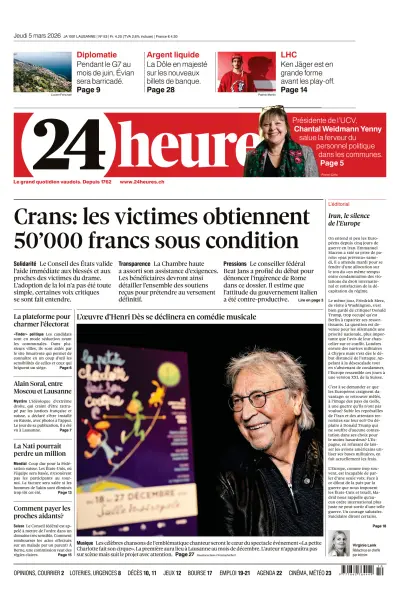 Front page of  newspaper from 