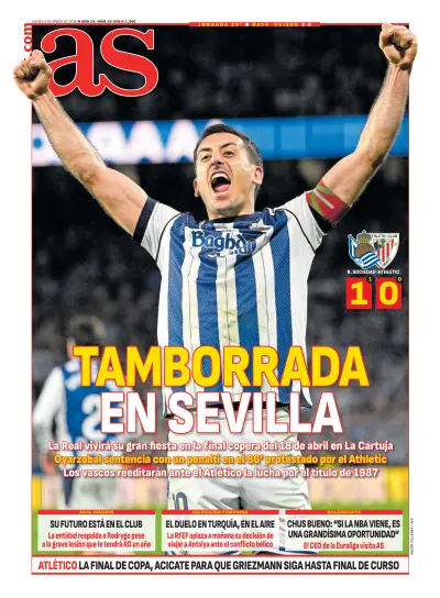 Front page of  newspaper from 