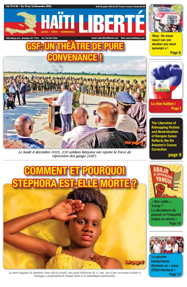 Haitian Newspaper Front Pages Paperboy Online Newspapers
