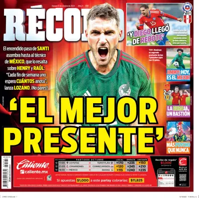 Front page of newspaper from 