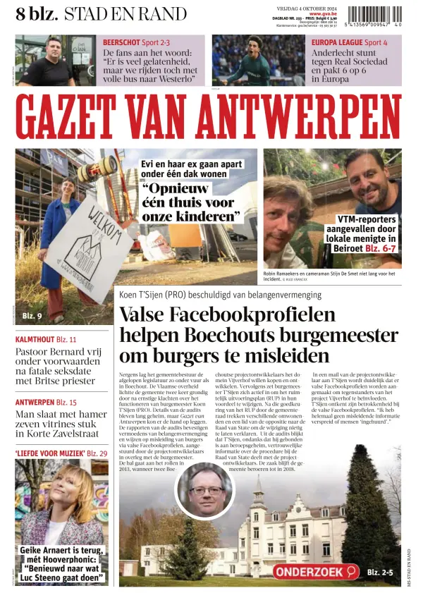 Read full digital edition of Gazet Van Antwerpen Metropool Stad newspaper from Belgium