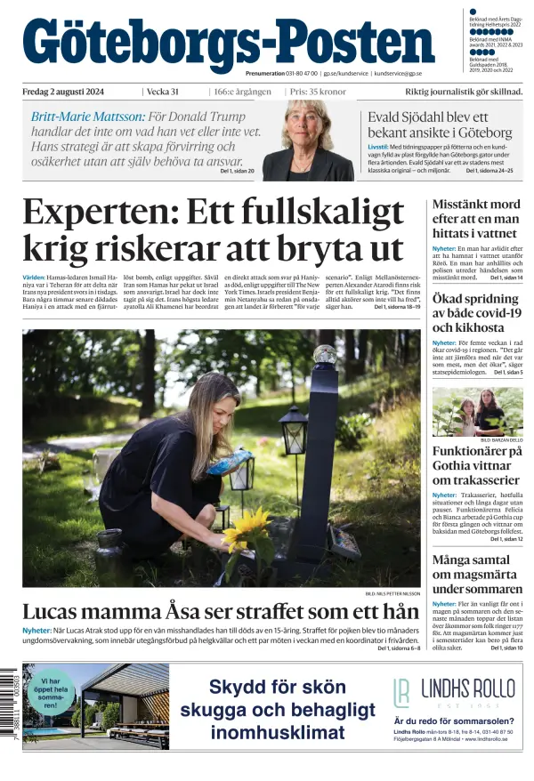 Read full digital edition of Goteborgs-Posten newspaper from Sweden