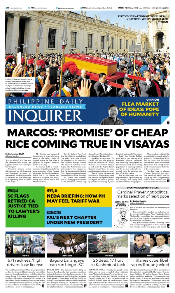 Filipino Newspaper Front Pages Paperboy Online Newspapers 7921