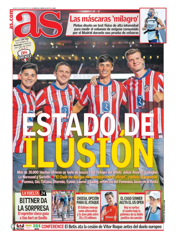 Read full digital edition of Diario AS (Levante) newspaper from Spain