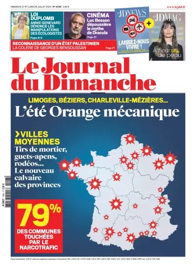 Front page of newspaper from 